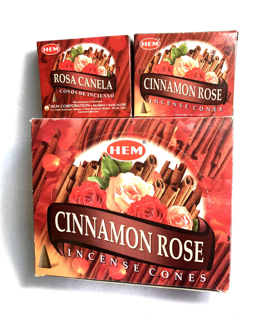 HEM Cinnamon Rose Cone Incense