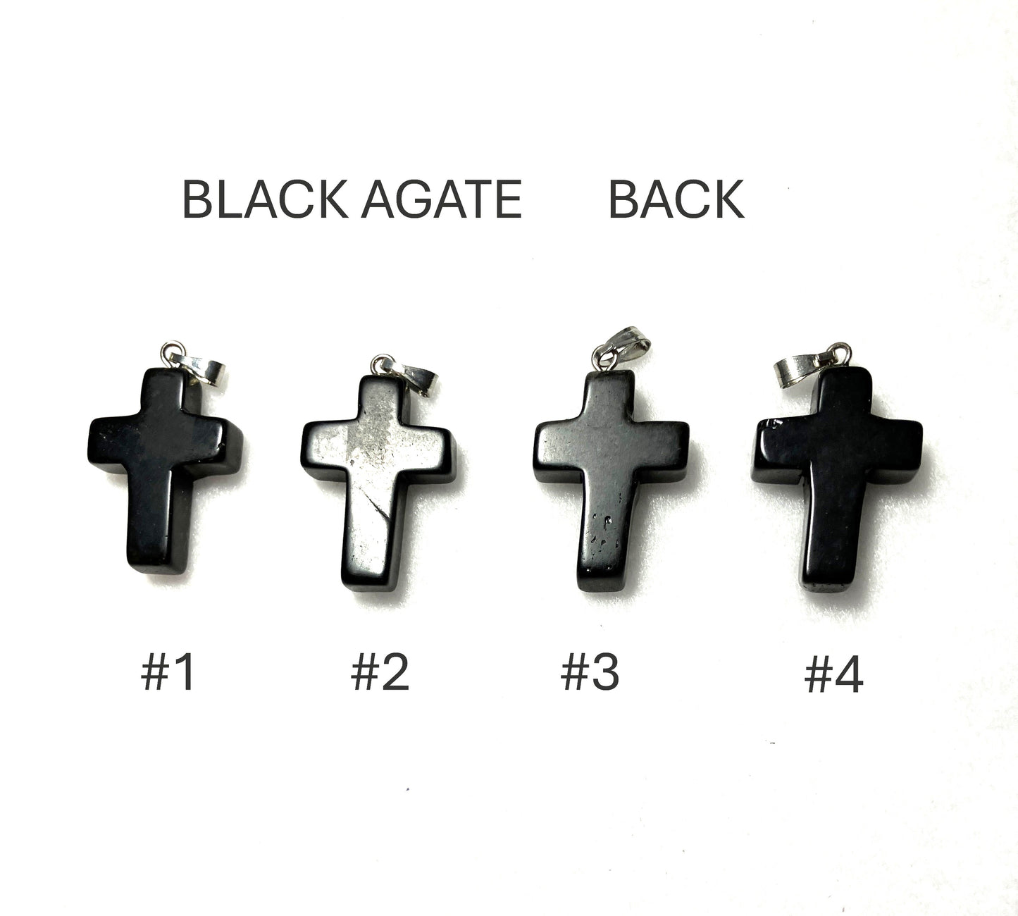 Black Agate Cross