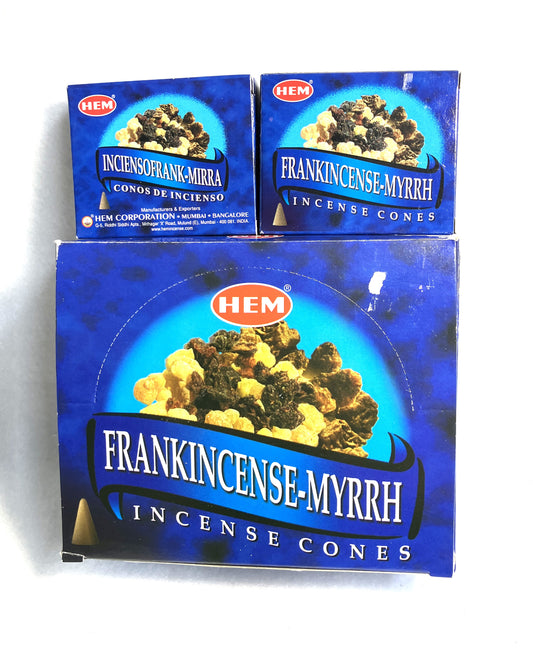 HEM Frankincense-Myrrh Cone Incense