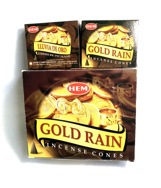 HEM Gold Rain Cone Incense