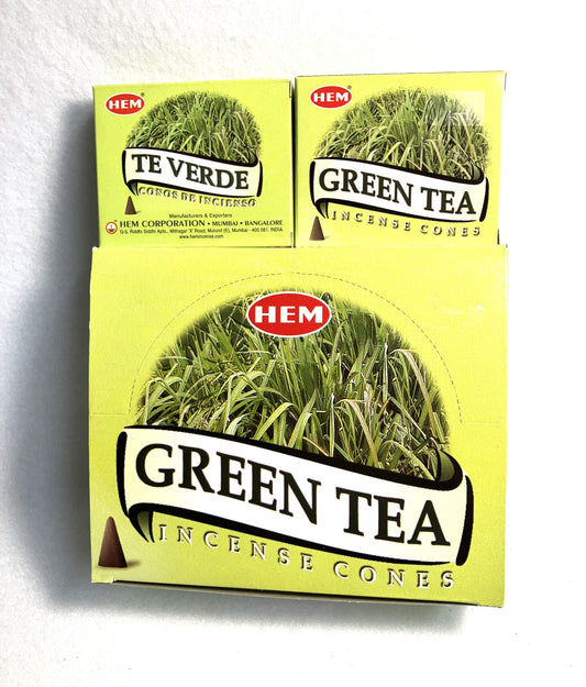 HEM Green Tea Cone Incense