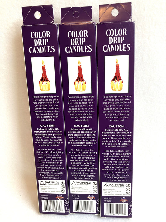 HALOWEEN DRIP TAPER CANDLES