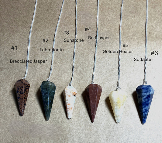 Gemstone Pendulums
