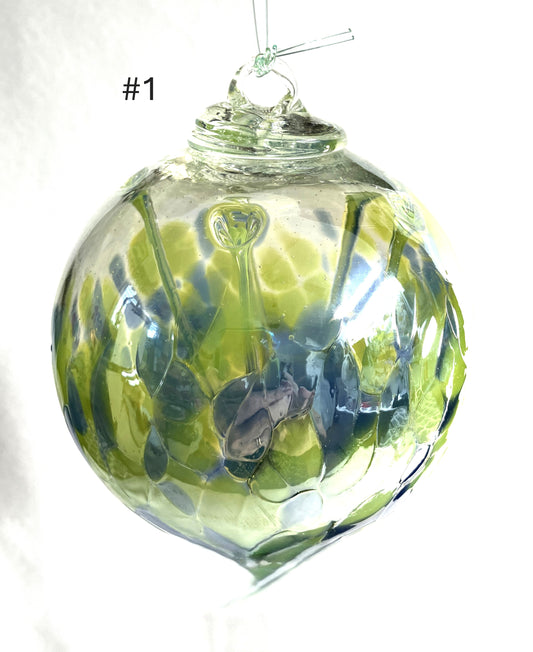 Blown Glass Witch Balls 3 to Choose From